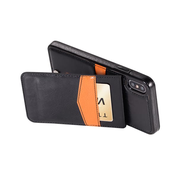 Praktiskt Skal med Kortfack iPhone XS Max (Leman)
