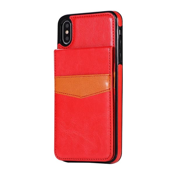 Praktiskt Skal med Kortfack iPhone XS Max (Leman)