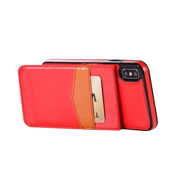 Praktiskt Skal med Kortfack iPhone XS Max (Leman)