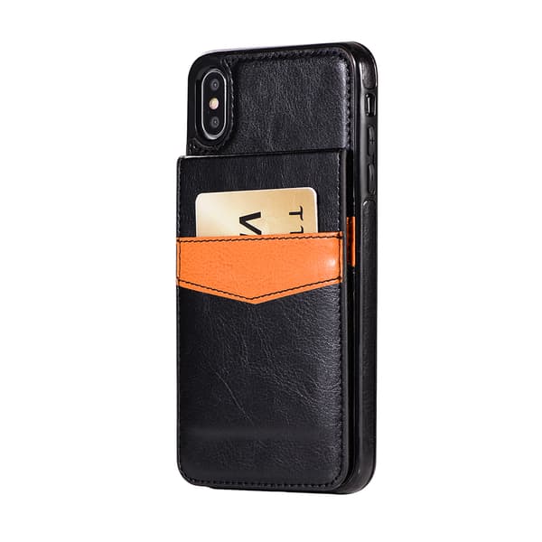 Praktiskt Skal med Kortfack iPhone XS Max (Leman)