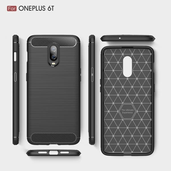 OnePlus 6T Anti Shock Carbon Stöttålig Skal