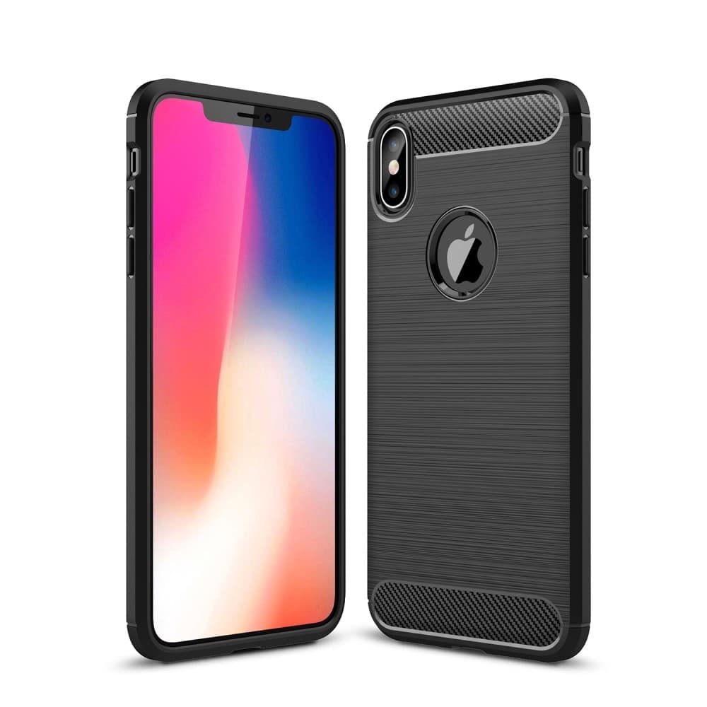 iPhone XS Max Anti Shock Carbon Stöttålig Skal