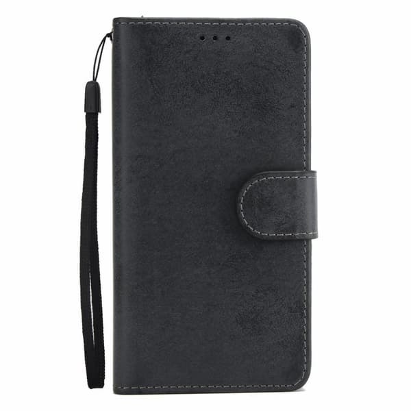 Suede magnetfodral för iPhone X/XS med magnetlås.