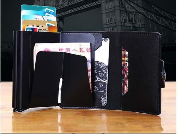 Creative Läder Pop-up Korthållare - Brun