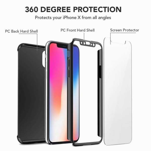 iPhone XR | 360° 3in1 FullCover Shell 0,26mm 9H glas