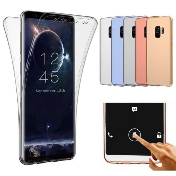 360° Heltäckande & Stötdämpande Skal S9 Plus Transparent