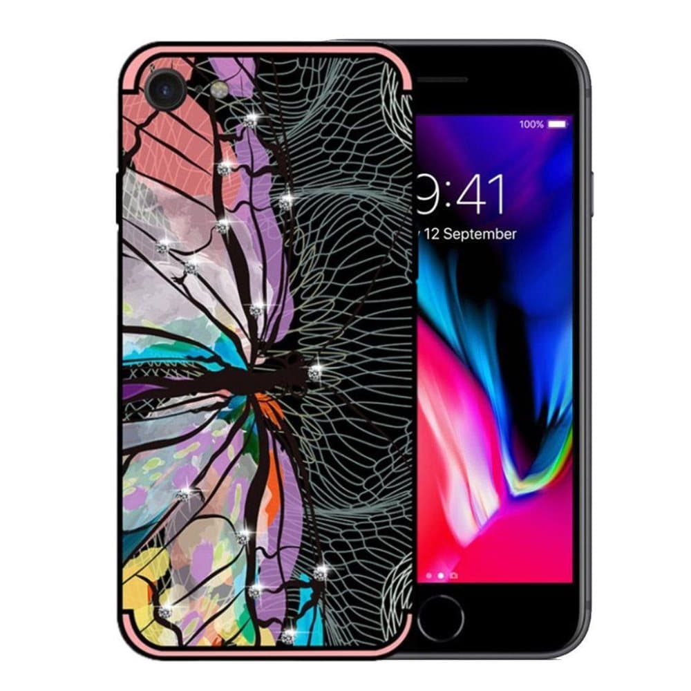 NXE iPhone 78 Skal med ett vackert motiv - Rosa