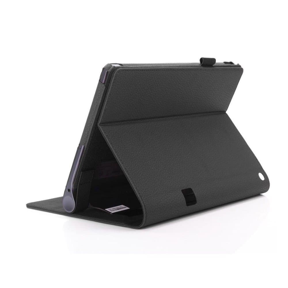 Lenovo Tab 3 Plus 10 PU læder flip etui med elastisk strop -
