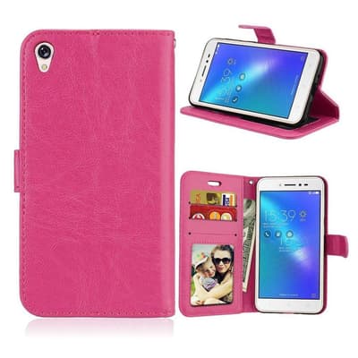 Asus Zenfone Live (ZB501KL) crazy horse PU læder flip etui -
