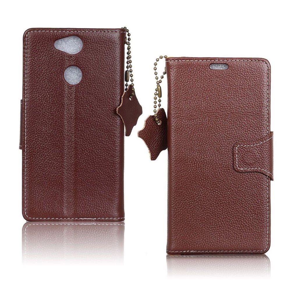 MÜRREN Sony Xperia L2 etui i præget ægte læder med kortholde