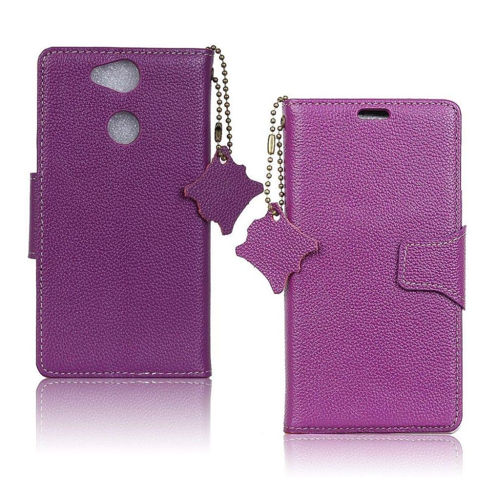 MÜRREN Sony Xperia L2 etui i præget ægte læder med kortholde