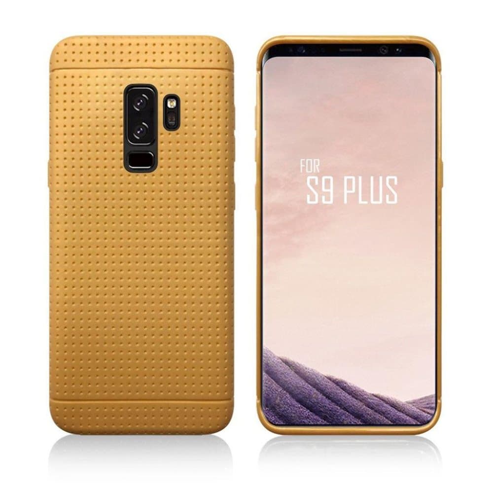Samsung Galaxy S9 Plus pistetekstuurinen suojakuori - Kulta