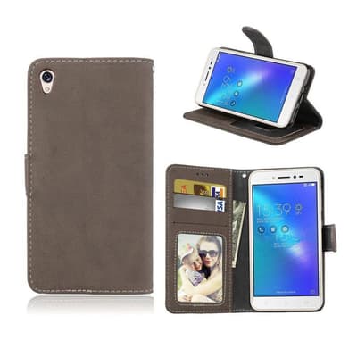 Asus Zenfone Live (ZB501KL) mat overflade PU læder flip etui