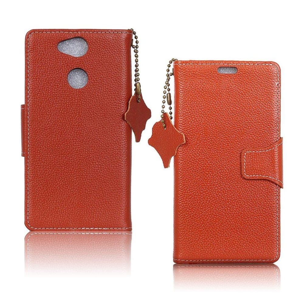 MÜRREN Sony Xperia L2 etui i præget ægte læder med kortholde
