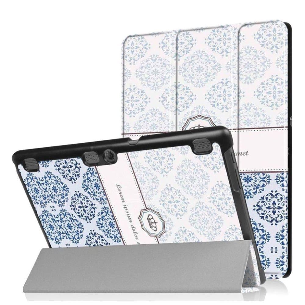 Lenovo Tab 10 TB-X103F patterned tri-fold leather flip case