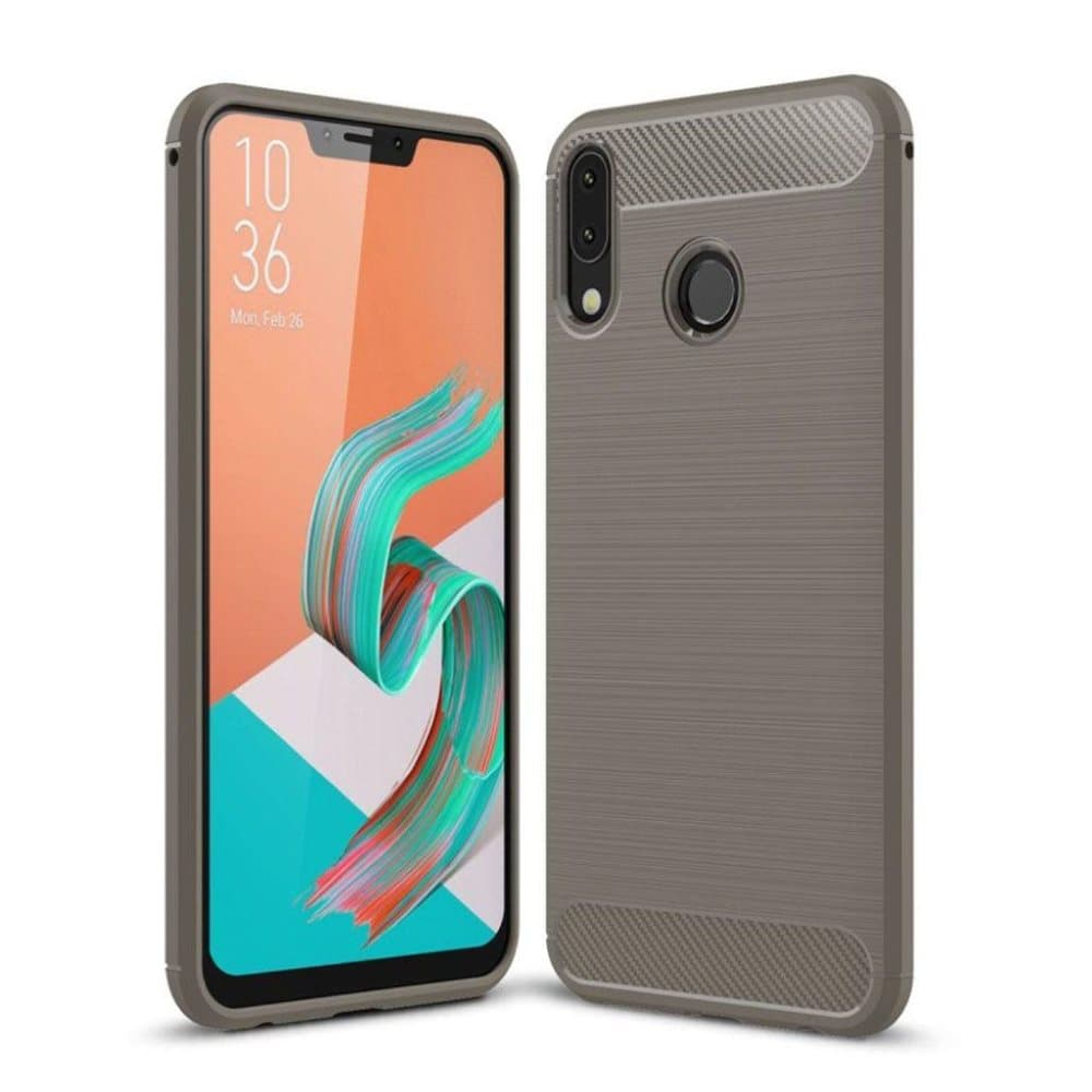 Asus Zenfone 5 (ZS620KL) med børstet carbon tekstur - Grå