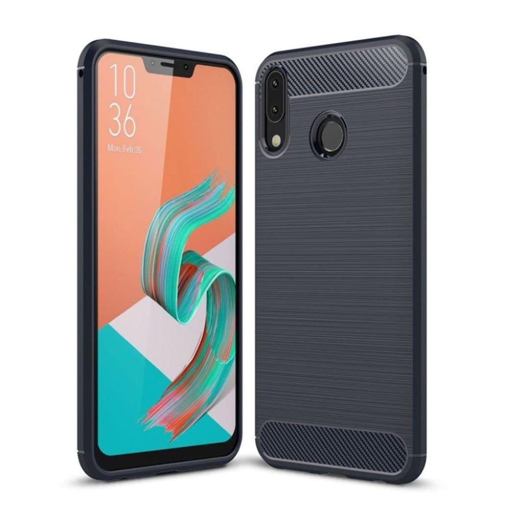 Asus Zenfone 5 (ZS620KL) med børstet carbon tekstur - mørkeb