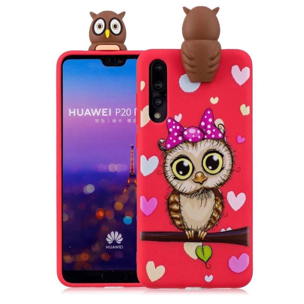 Huawei P20 Pro 3D Söpö Nukke Kuvio TPU Puhelin Kuori - Tyttö