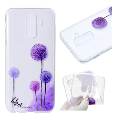 Samsung Galaxy A6 Plus mobiletui i silikone og plastik med p