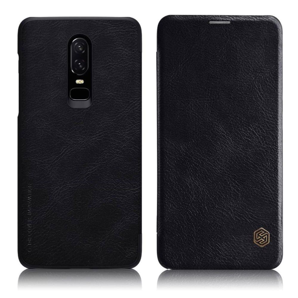 NILLKIN Qin Series Oneplus 6 mobiletui i lædermateriale med