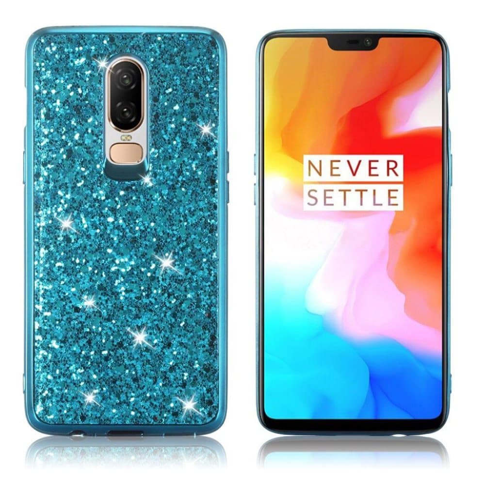 OnePlus 6 Kimalteleva Geeli Muovinen Pehmeä Takasuoja Kuori