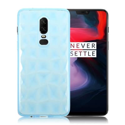 OnePlus 6 beskyttelsesetui i silikone med 3D tekstureret ove