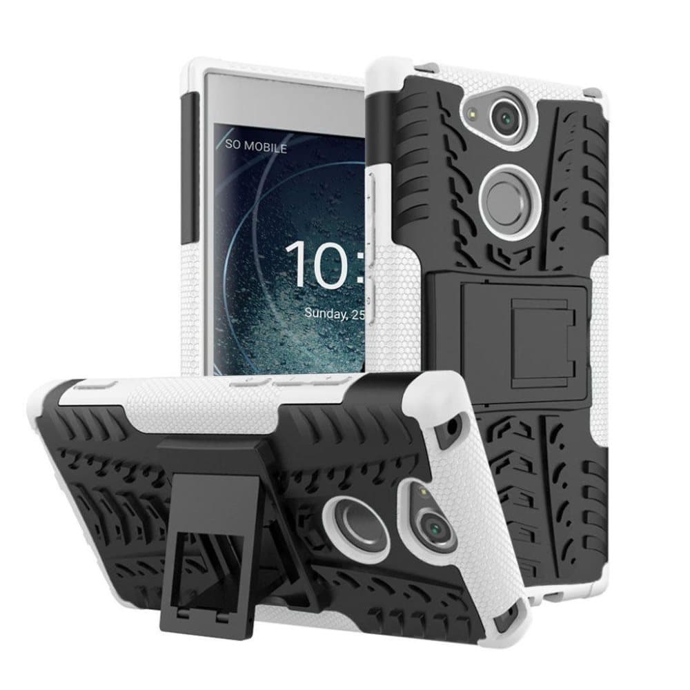 Sony Xperia XA2 Hybriidi PC ja TPU Takasuoja Kuori Jalkatuel