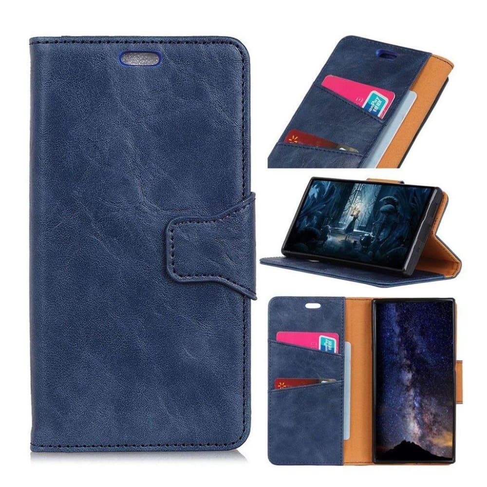 OnePlus 6 Crazy Horse PU Nahka Lompakko Suojakotelo Korttipa