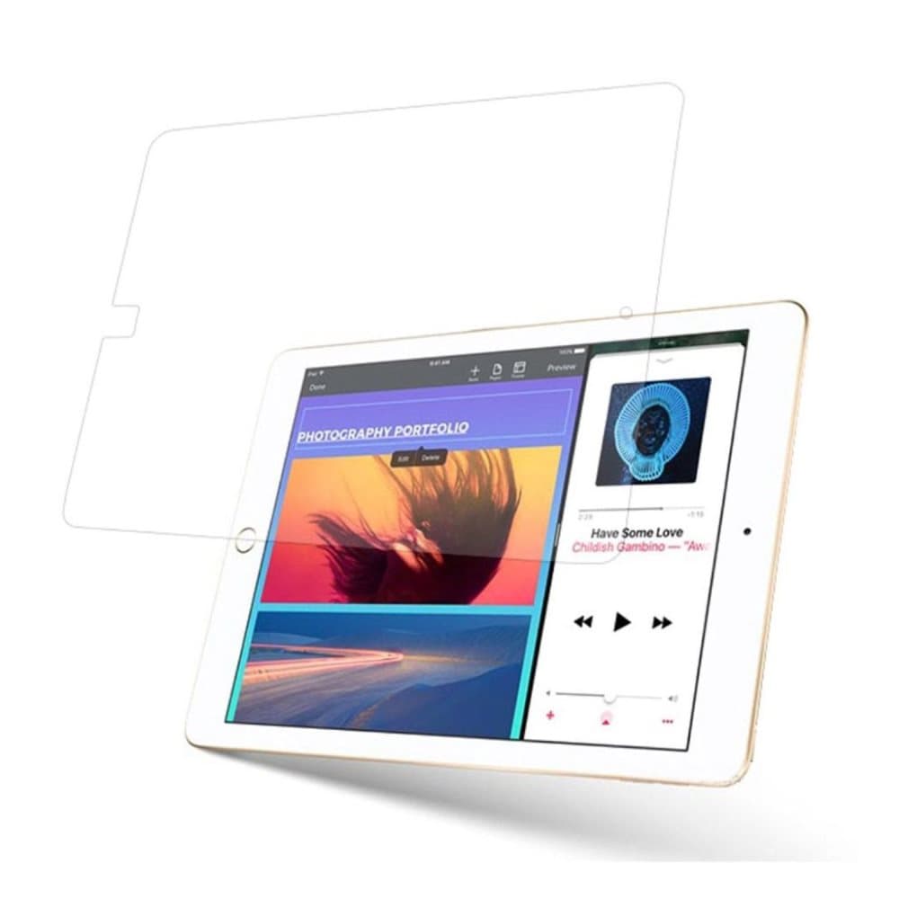 iPad (2017) (9.7) 0.3mm LCD Karkaistu Lasi Näytönsuoja (Kaar