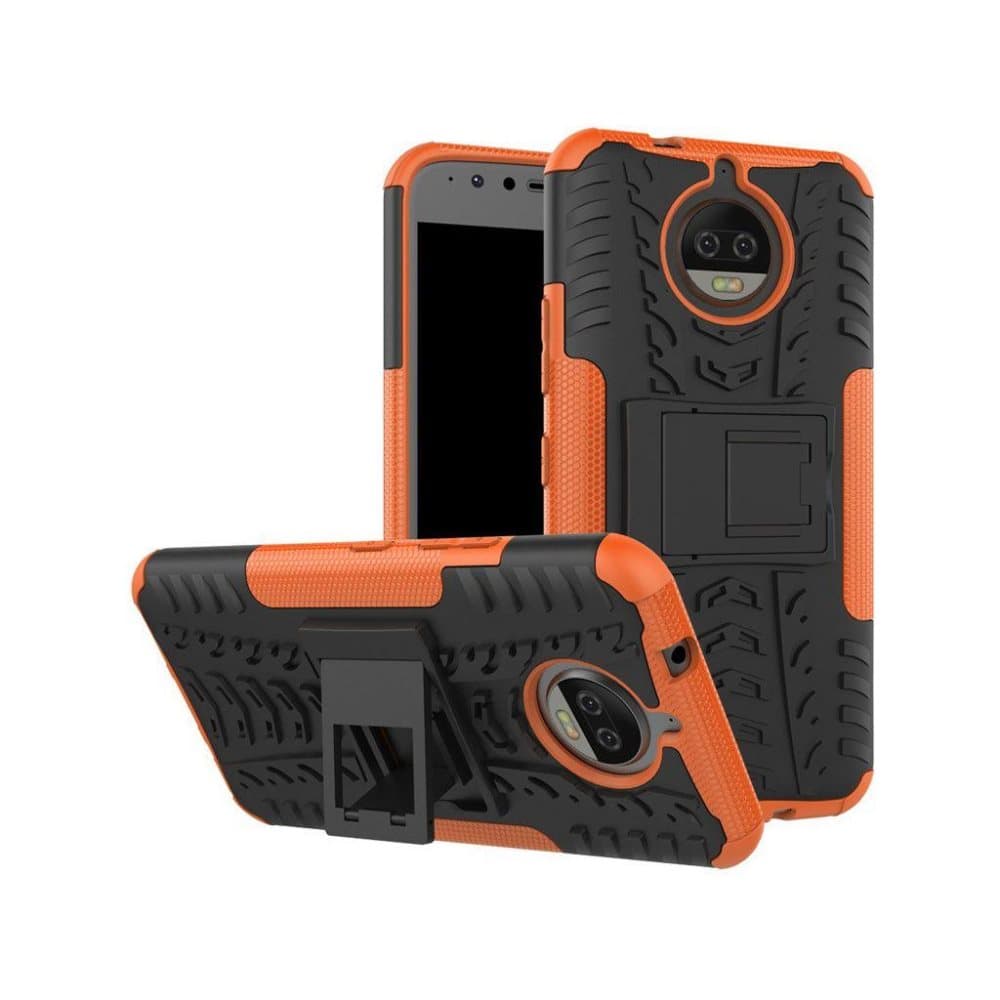 Motorola Moto G5S Plus kestävä suojakuori - Oranssi