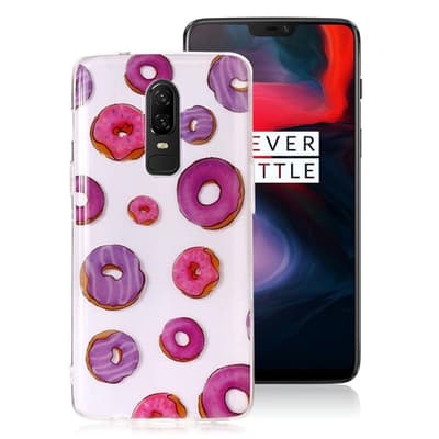 OnePlus 6 beskyttelsesetui i silikone med printet kvalitets