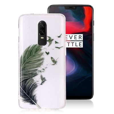 OnePlus 6 beskyttelsesetui i silikone med printet kvalitets