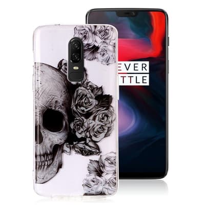 OnePlus 6 beskyttelsesetui i silikone med printet kvalitets
