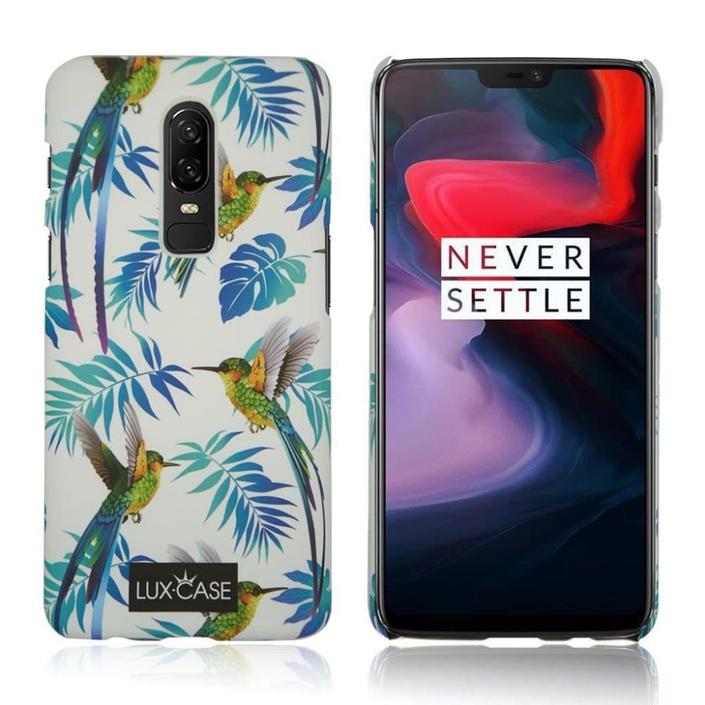 Lux-Case Tropicase™ for OnePlus 6 -Hummingbird