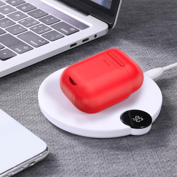 Baseus trådlöst laddningsfodral för AirPods - Röd