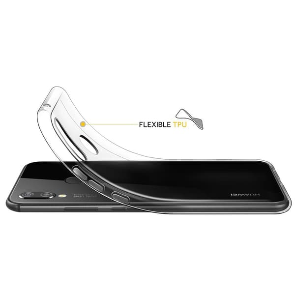 Transparent Silikon TPU-Skal till Huawei P20 Lite
