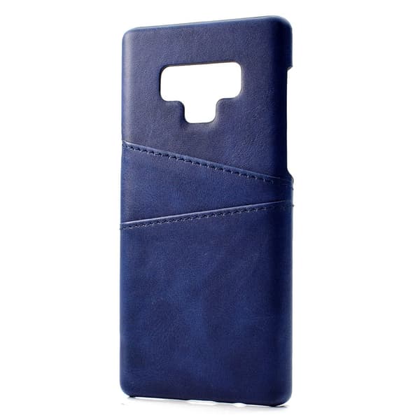 Samsung Galaxy Note 9 VINTAGE-Skal med kortfack Marinblå