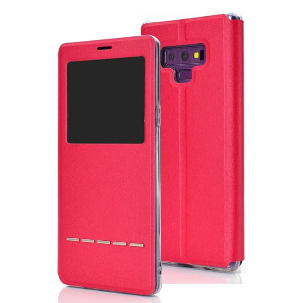 Smartfodral med Fönster till Samsung Galaxy Note 9 Röd Röd