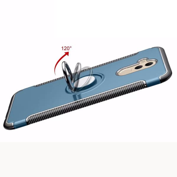 Stilsäkert Hybridskal med ringhållare för Huawei Mate 20 Lite