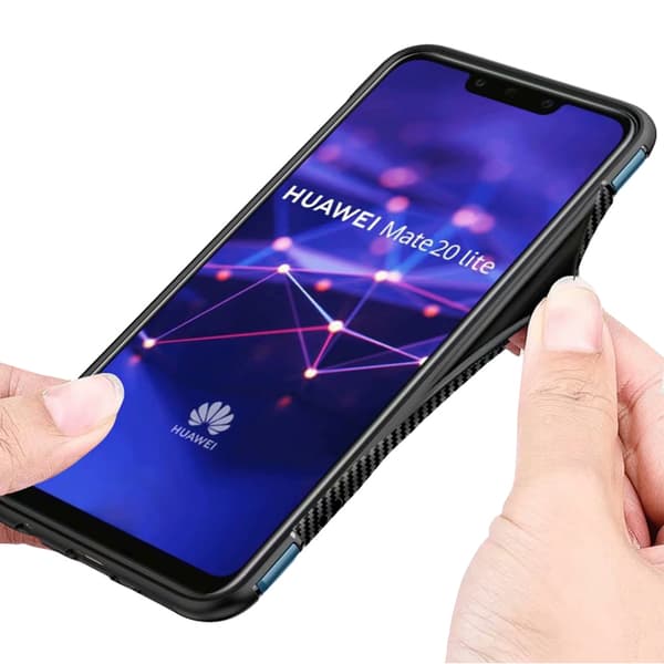 Stilsäkert Hybridskal med ringhållare för Huawei Mate 20 Lite
