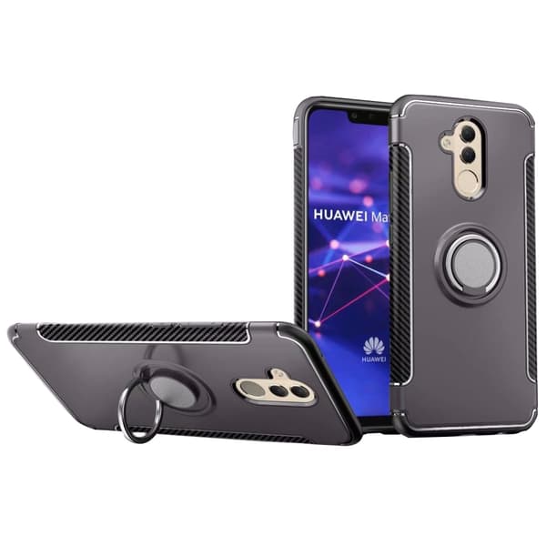 Stilsäkert Hybridskal med ringhållare för Huawei Mate 20 Lite