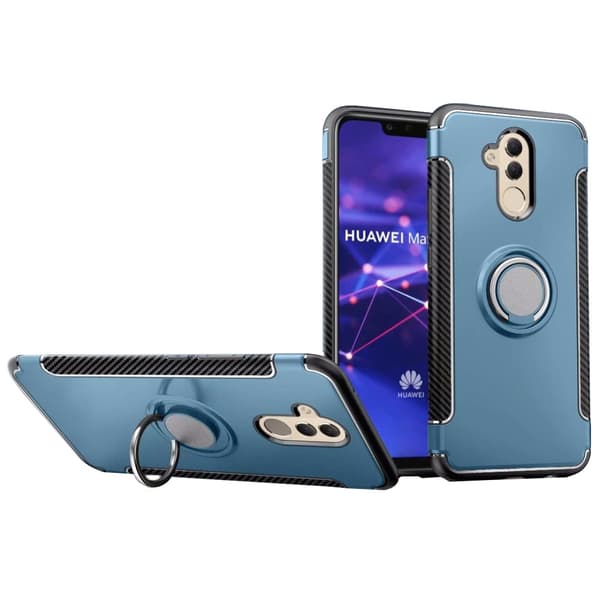Stilsäkert Hybridskal med ringhållare för Huawei Mate 20 Lite