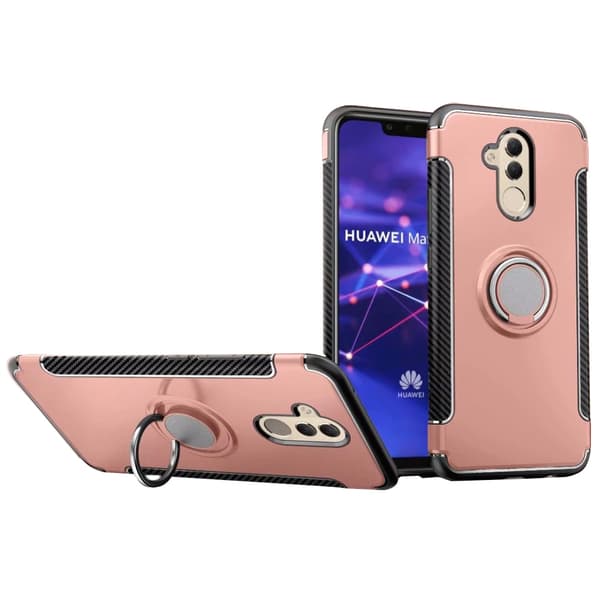 Stilsäkert Hybridskal med ringhållare för Huawei Mate 20 Lite