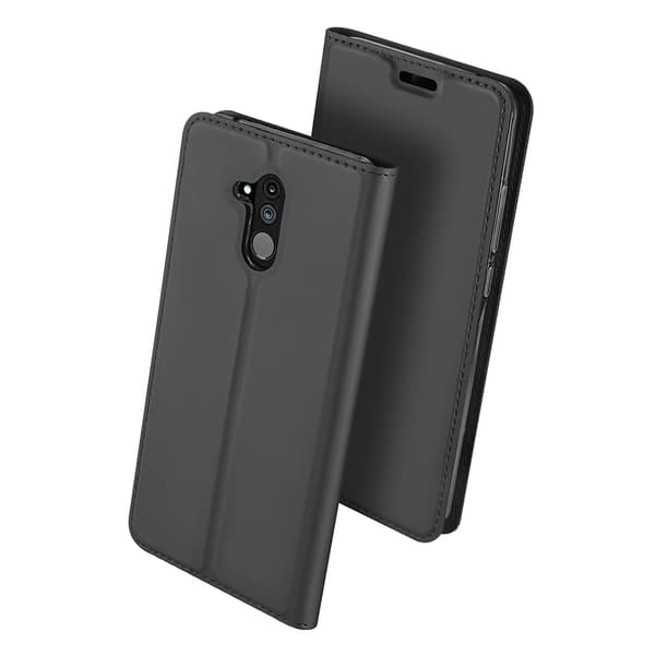 DUX DUCIS Stilrent Fodral med Kortfack - Huawei Mate 20 Lite Gråsvart
