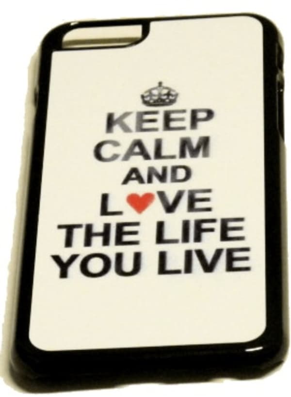 Keep calm love the life - Mobilskal Iphone 7/7S, 8/8S