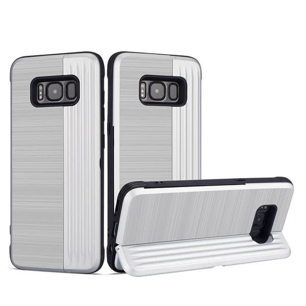 Samsung Galaxy S8 - Elegant Skal med Korthållare (LEMAN)