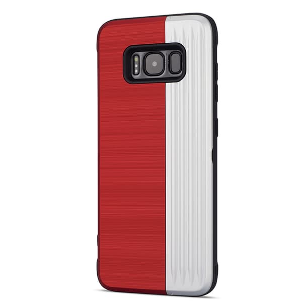 LEMAN Stilrent Skal med kortplats för Samsung Galaxy S8+