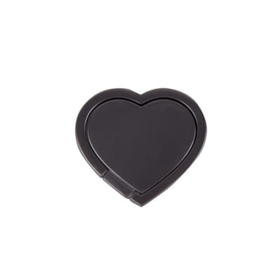 GEAR Finger Ring Hjerte Roterende med Standerfunktion Mat Sort