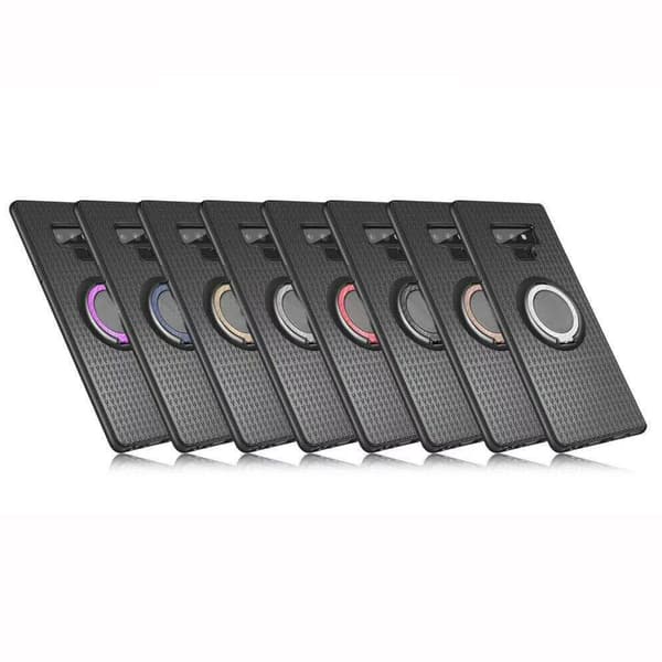 Skyddsskal med Ringhållare i Carbondesign -Samsung Galaxy Note 9
