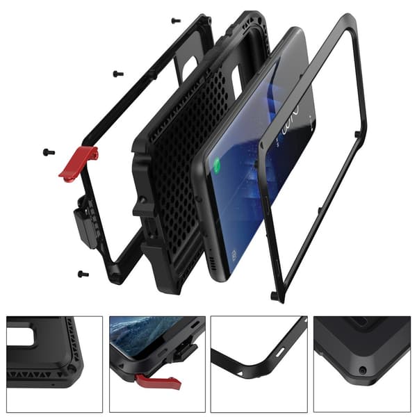 HEAVY DUTY-fodral (Stryktålig) Aluminum för iPhone XS Max